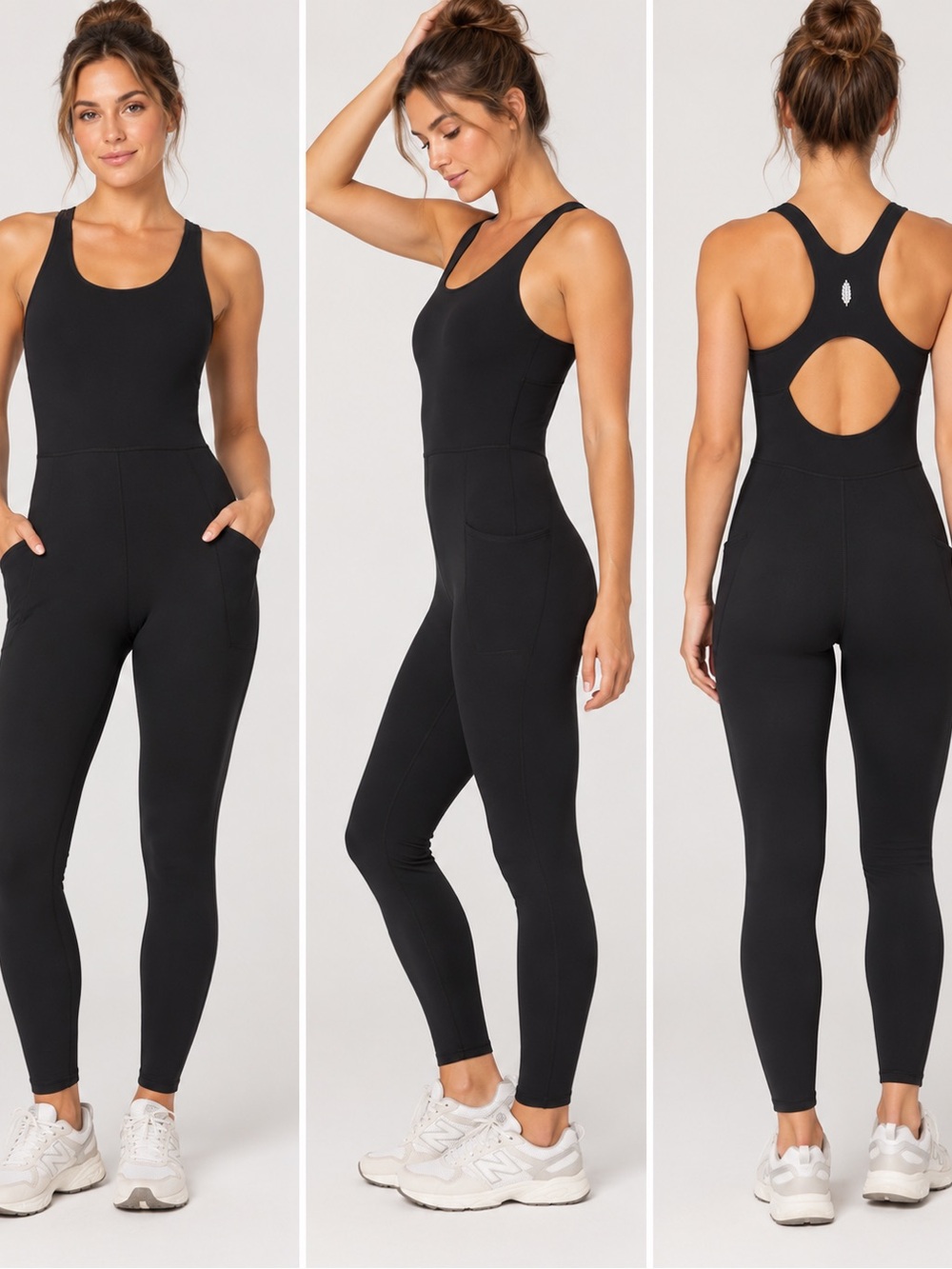 FP Movement One-Piece Jumpsuit – Black – Size Small - Cutout Back